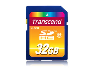 Transcend TS32GSDHC10 32-GB-SDHC-NAND-Flash-Speicher, Klasse 10
