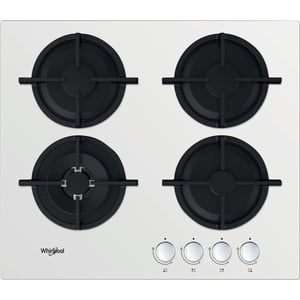 Whirlpool AKT 625/WH Schwarz, Weiß Einbaugerät 60 cm Gas 4 Kochzonen