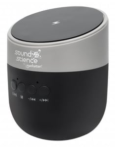 Manhattan 165051 Portable/Party Speaker Black, Gray 3 W