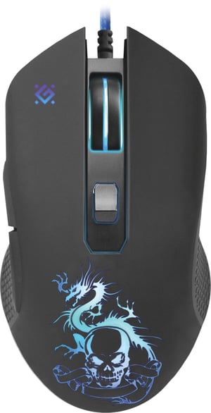 Defender GM-090L myszka Gaming Po prawej stronie USB Typu-A Optyczny 3200 DPI