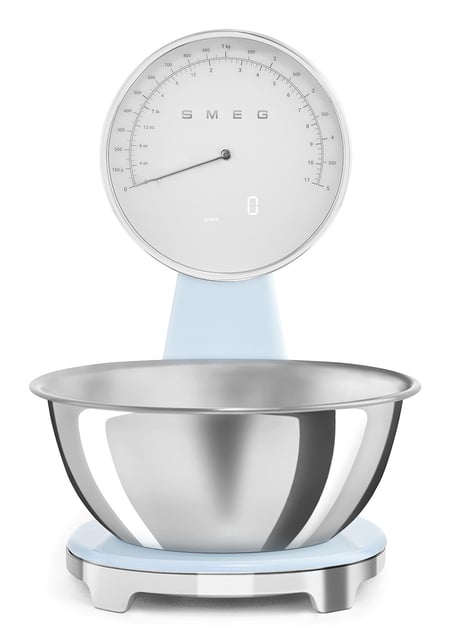 Smeg KSF01PBWW waga kuchenna Niebieski Blat Elektroniczna waga kuchenna