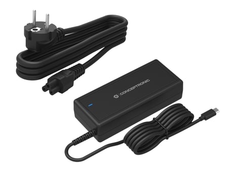Conceptronic OZUL10BE adapter zasilający/ inwentor Wewnętrzna 90 W Czarny