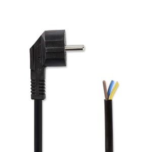 Nedis CEGL11918BK Power Cable, Black, 1.8 m, Type F Power Plug