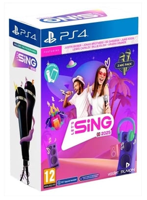 GAME Let's Sing 2025 Standardowy Niemiecki, Angielski, Hiszpański, Francuska, Włoski PlayStation 4