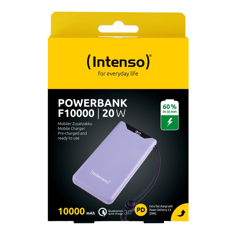 фото Зовнішній акумулятор (павербанк) Intenso F10000 10000mAh Purple (7332033)