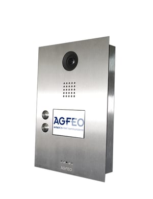 AGFEO IP-Video TFE 2 Video Doorbell 8.89 cm (3.5") Stainless Steel