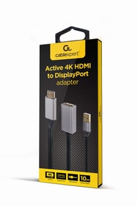 Gembird A-HDMIM-DPF-02 kabeladapter 0,1 m HDMI typ A (standard) DisplayPort svart