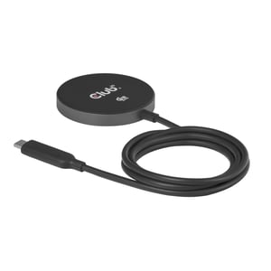 CLUB3D CAC-3027 Ladegerät für mobile Geräte – Smartphone, universell, schwarz, DC, kabelloses Laden, Schnellladen, intern