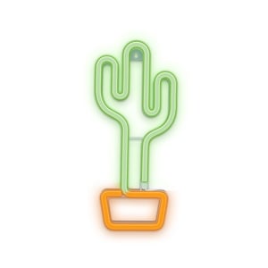 Forever Light Neon LED Light CACTUS orange green Bat + USB FLNEO2 Lekka ozdoba
