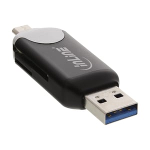 InLine 66779C czytnik kart USB/Micro-USB Czarny