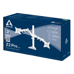 ARCTIC Z2 Pro (Gen 3) 86,4 cm (34") Biurko Czarny