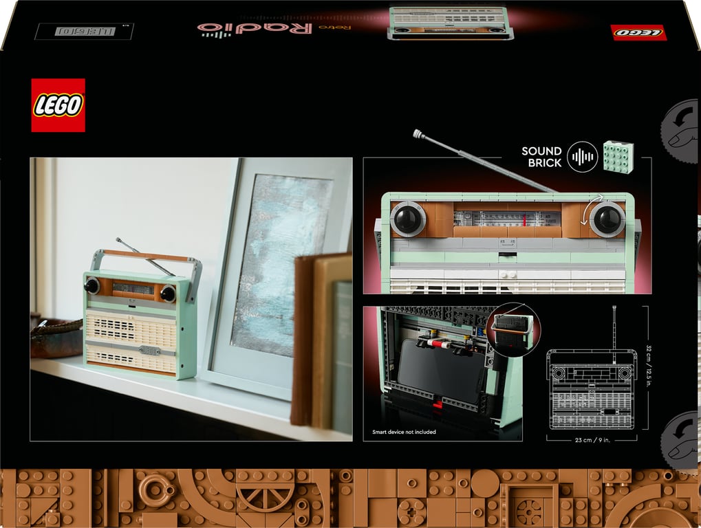 фото Блоковий конструктор LEGO Icons Ретро Радіоприймач (10334)