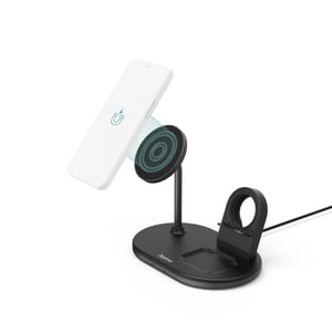 Hama MagCharge Multi Headset, Smartphone, Watch Svart Växelström Trådlös laddning Snabbladdning Inbyggd