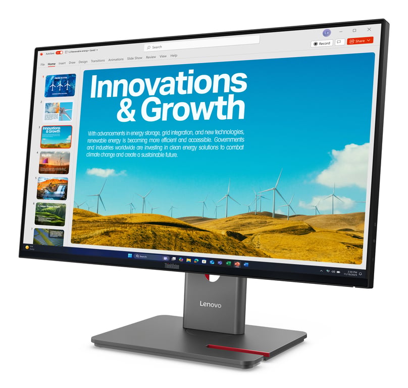 фото Монітор Lenovo ThinkVision P24QD-40 (64B1GAT1EU)