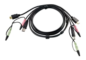 ATEN 2L-7D02UH KVM-kabel, svart, 1,8 m