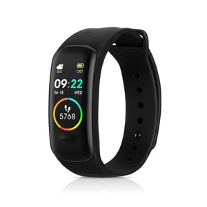 Niceboy X-fit Plus OLED Opaska do monitorowania aktywności 2,44 cm (0.96") IP67 Czarny