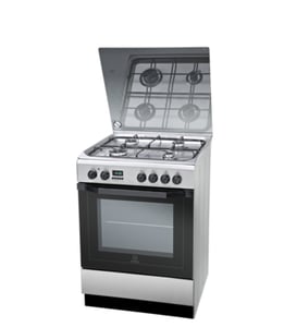 Indesit I6GMH6AG(X)/U Backofen Freistehender Herd Strom Gas Edelstahl