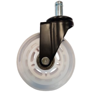 LC-Power LC-CASTERS-7BW-SPEED, reservdel till kontors- och datastol, vit plast, gummi, självjusterande hjul