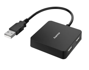 Hama 00300081 USB 2.0 Typ-A-Hubs und -Konzentratoren 480 Mbit/s Schwarz