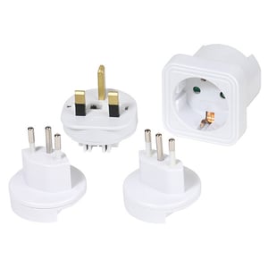 Vivanco 36217 Universal-Netzsteckeradapter, weiß