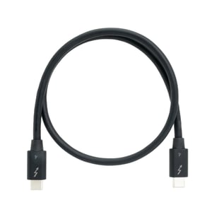 QNAP CAB-TBT4-0M5 Thunderbolt Cable, 0.5 m, 40 Gbit/s, Black
