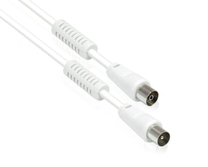 Alcasa S-PAK02 koaxialkabel 2 m Vit