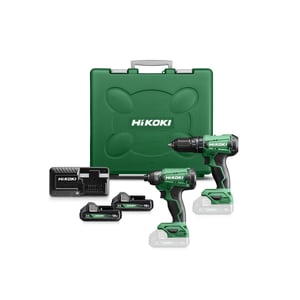 Hikoki KC18DAWCZ Power Tool Combo Set with Battery