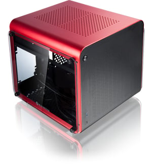 RAIJINTEK METIS EVO TGS Mini Tower Czerwony