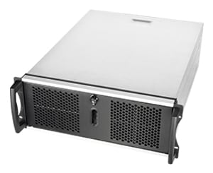 Chenbro RM41300 4U-Gehäuse für Netzwerkgeräte, Schwarz, Silber