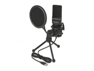DeLOCK Condenser Microphone Kit for Recording, Gaming, and Vocals
