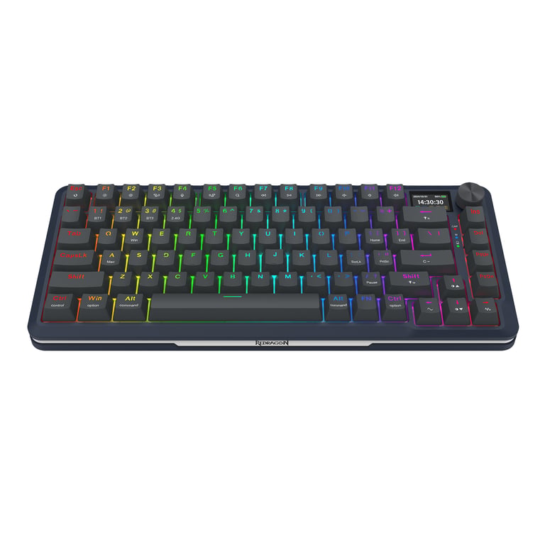 REDRAGON K708-RGB-PRO FLEKACT klawiatura USB + RF Wireless + Bluetooth Czarny