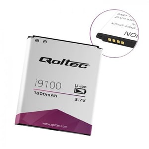 Qoltec 7708.I9100 część zamienna do telefonu komórkowego Bateria Biały, Fioletowy
