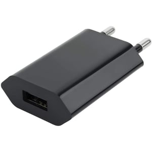 Techly IPW-USB-ECBKG Charger for Portable Devices: GPS, MP3, Cell Phone, Palmtop, Smartphone—Black, AC Power, Internal