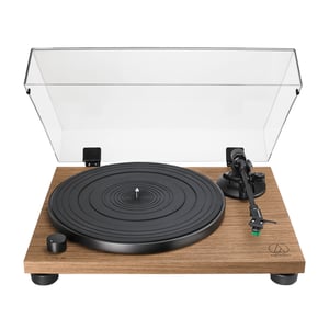 Audio-Technica AT-LPW40WN skivspelare med roterande skivplatta Skivspelare med remdrift Svart, Trä Manuell