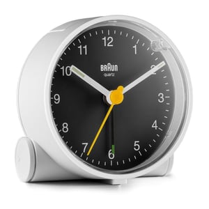 Braun BC01WB Kvartsväckarklocka Svart, Vit