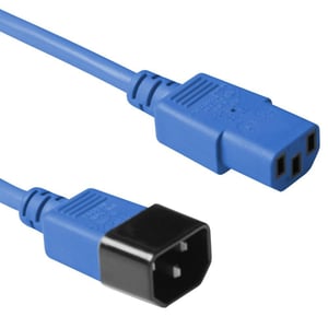 Microconnect PE1413B3 kabel zasilające Niebieski 3 m C13 panel C14 panel
