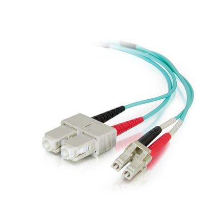 C2G 85540 kabel InfiniBand / światłowodowy 1 m LC ST OFNR Kolor Aqua
