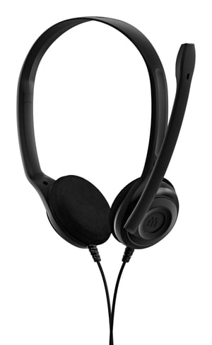 Sennheiser PC 5 CHAT Hörlurar med sladd, huvudbåge, kontor/callcenter, svart