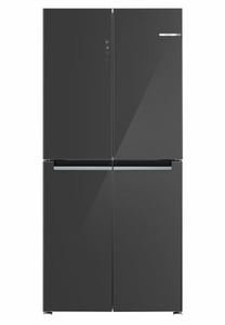 Bosch Serie 4 KMC85LEEA Kühl-Gefrierkombination, beidseitig zu öffnen, freistehend, 547 l, grau