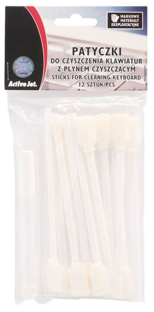 Activejet AOC-303 keyboard cleaning sticks (12 pieces) with cleaning solution
