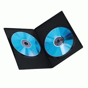 Hama DVD Slim Double-Box 10, Black 2 dysków Czarny