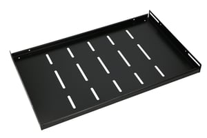 Extralink Półka 1U 300mm Czarna 19", do szaf wiszących