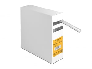 DeLOCK Schrumpfschlauch, Schrumpfverhältnis 2:1, 10 m x 9,5 mm, transparent