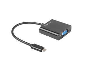Lanberg AD-UC-VG-01 zewnętrzna karta graficzna usb 1920 x 1200 px Czarny