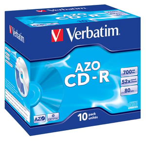 Verbatim CD-R AZO Crystal 700 MB 52x 10 st.