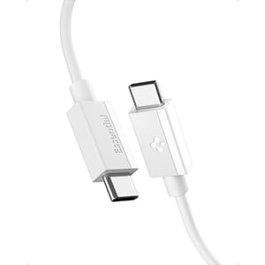 Spigen ACA08717 USB 2.0 Cable, 1 m, USB-C, 0.48 Gbit/s, 60 W, White