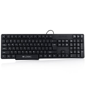 Logic LK-12 klawiatura Dom USB QWERTY Angielski Czarny