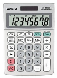 Casio MS-88ECO Tischrechner Anzeige des Taschenrechners