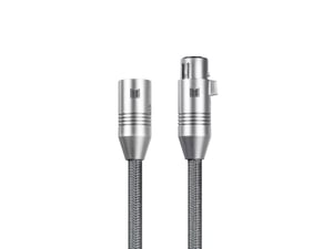 Monoprice 33837 kabel audio 1 m XLR Szary
