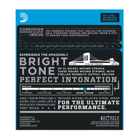 D'Addario EXL140 struna instrumentu muzycznego Prąd elektryczny 6 szt. Stal Gitara